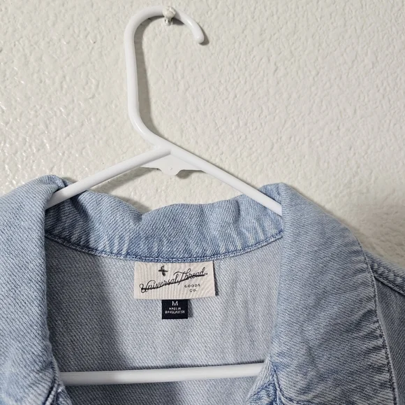 Light Blue Casual Dress with Drawstring Sz M - Picture 4 of 8